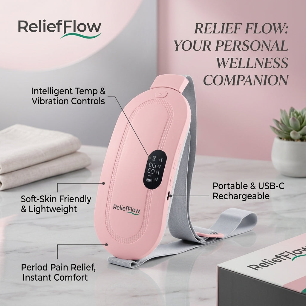 ReliefFlow™ 3 in 1 Period Pain Relief Belt